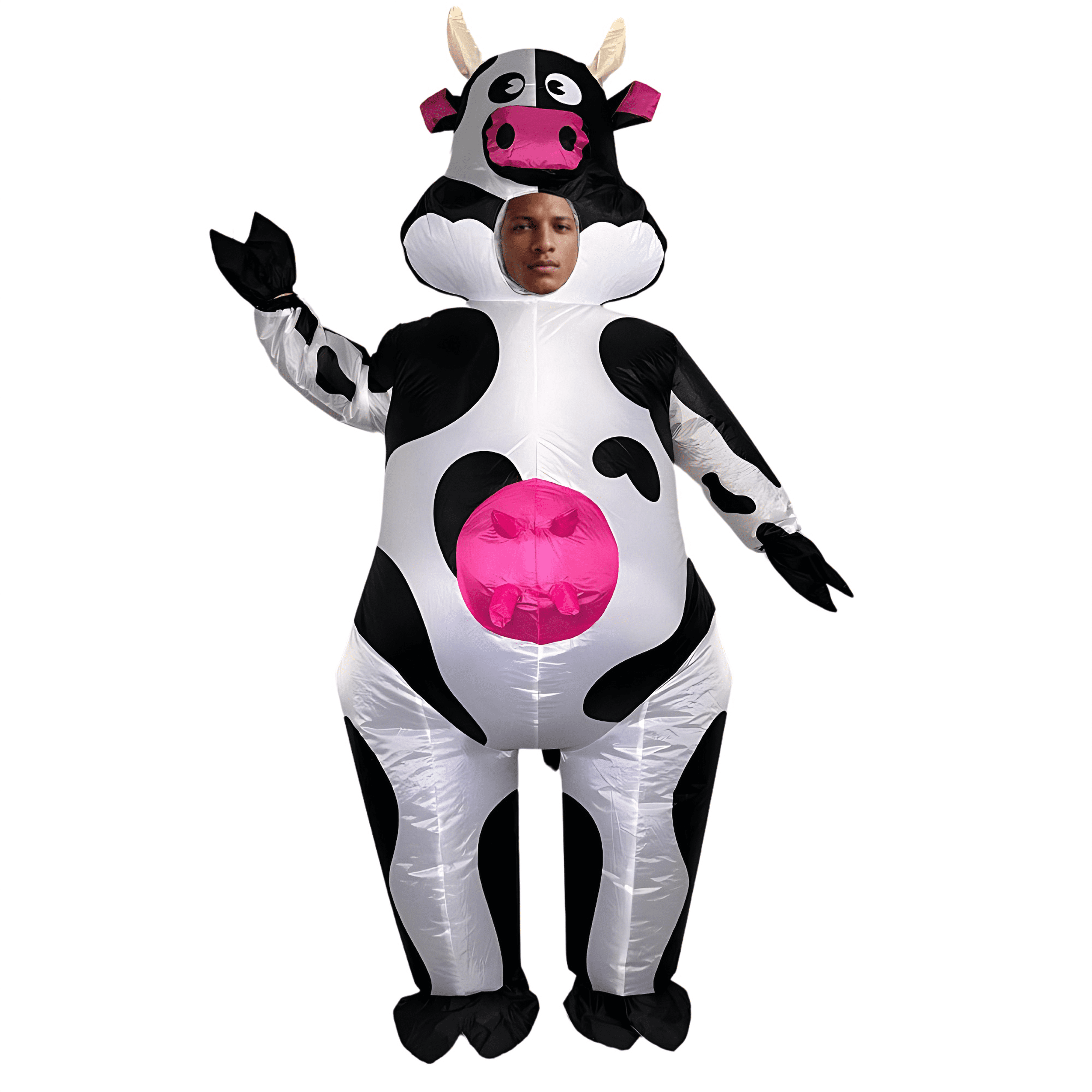 Party hoot inflatable adult cow costume halloween cosplay dress