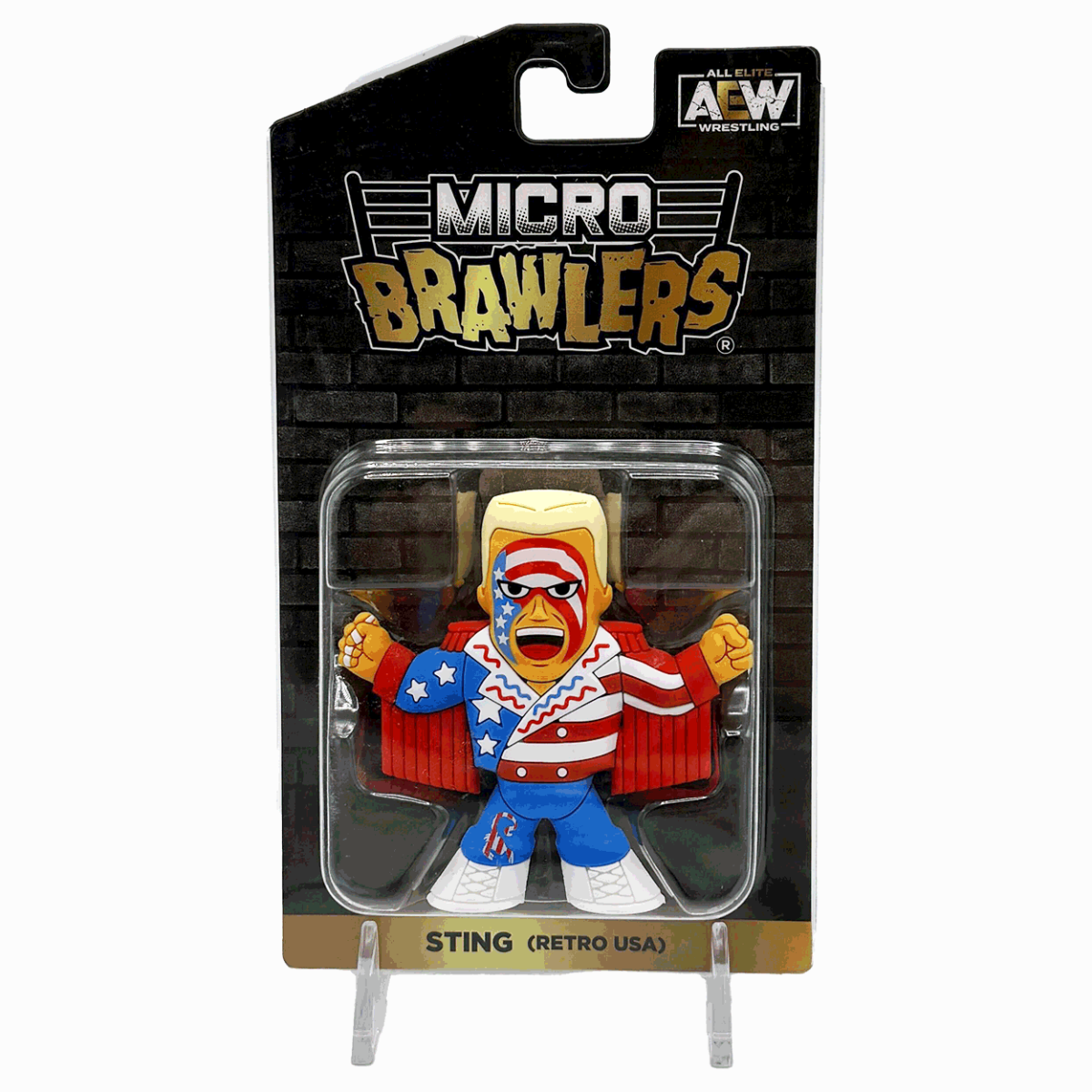 Sting retro usa aew micro brawler
