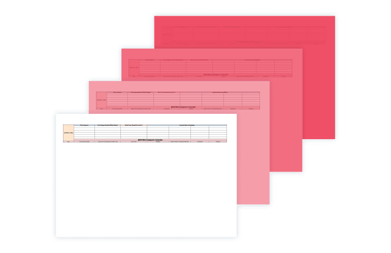 The best way to plan an instagram content calendar with a template