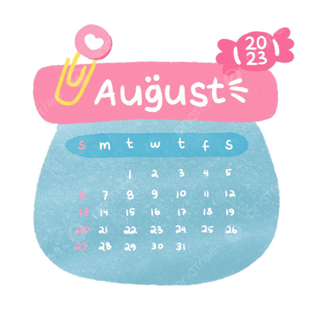Calendar august png transparent images free download vector files