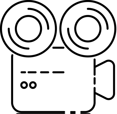 Retro video camera coloring page free printable coloring pages