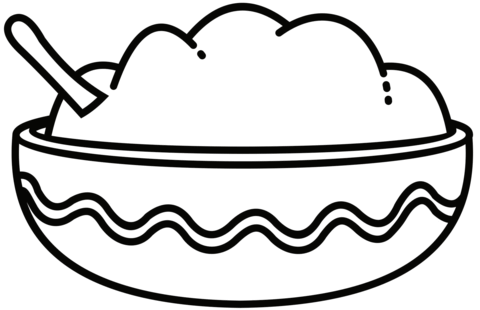 Dibujo de purã de patatas para colorear dibujos para colorear imprimir gratis