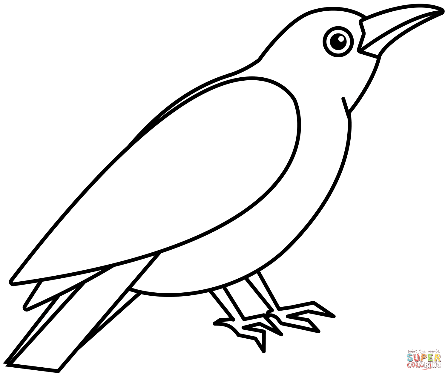 Dibujo de cuervo para colorear dibujos para colorear imprimir gratis
