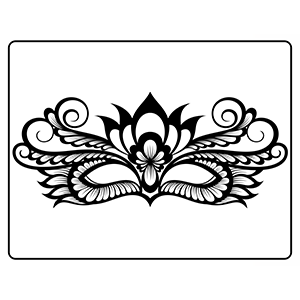 Carnival masks coloring book masquerade mardi gras venetian and purim party masks with mandala designs