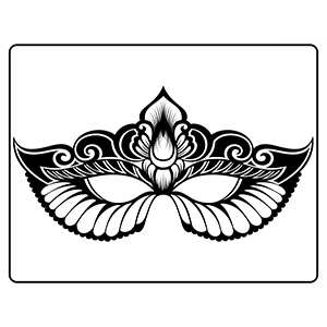 Carnival masks coloring book masquerade mardi gras venetian and purim party masks with mandala designs