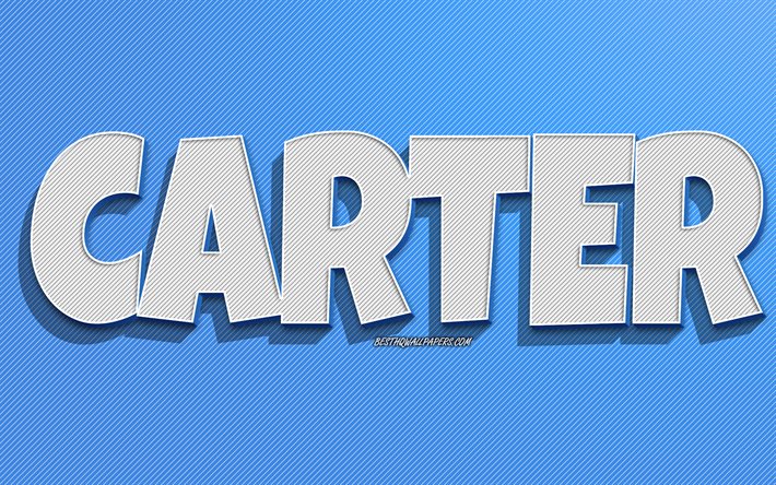 Download wallpapers carter blue lines background wallpapers with names carter name male names carter greeting card line art picture with carter name for desktop free pictures for desktop free