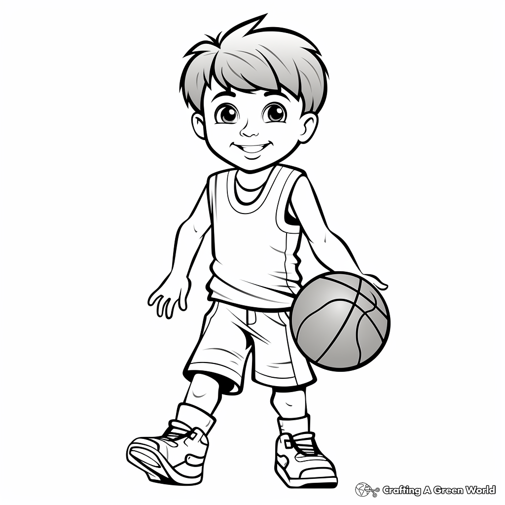 Basketball coloring pages