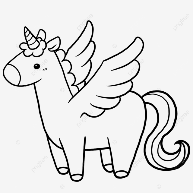 Unicorn animal cartoon doodle kawaii anime coloring page cute illustration drawing clip art character chibi manga ic vector car drawing anime drawing cartoon drawing png and vector with transparent background for free