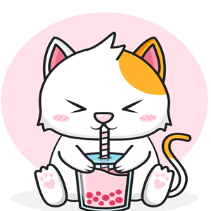 Cat boba tea kawaii coloring book super cute bubble tea coloring book relaxing and simple kawaii drinks with animals coloring bobatea bubble tea emely designer books