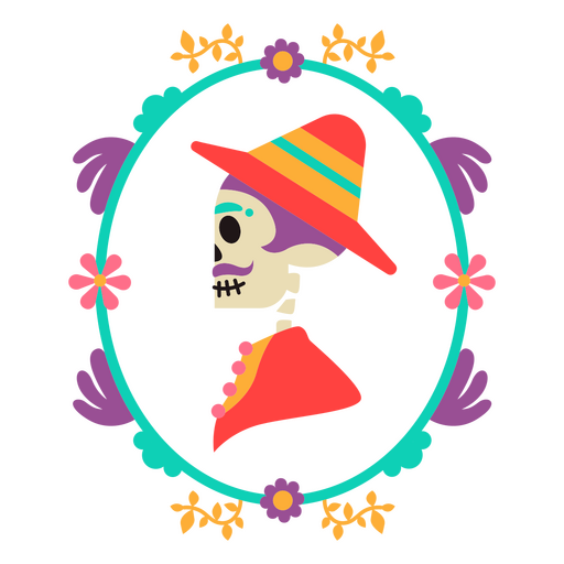 Sugar skull book cover design vector download