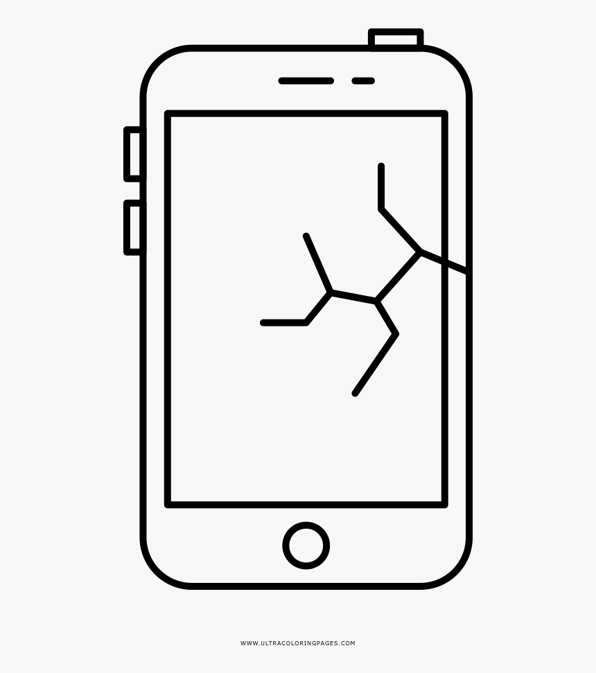 Broken phone coloring page