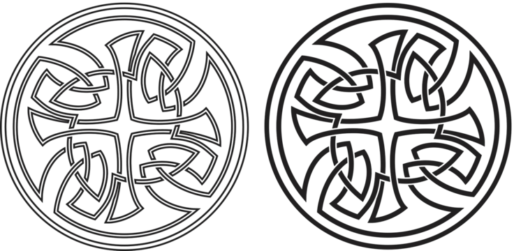 Celtic knot ornament round shape vector ornament round shape png and vector with transparent background for free download