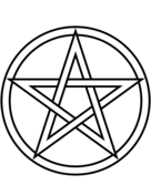 The triple goddess symbol of the waxing coloring page free printable coloring pages