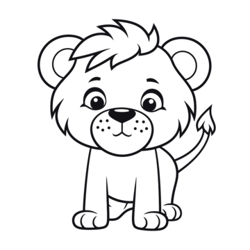Easy lion drawing png transparent images free download vector files