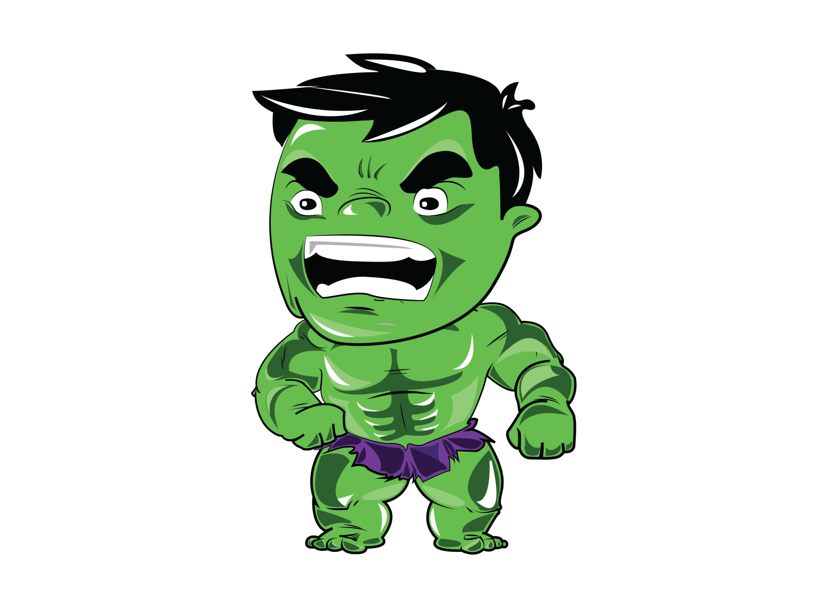 Hulk chibi illustration by arnav kumar tripathy on