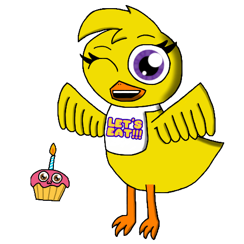 Chibi chica happy th birthday fnaf by thetigressflavy on
