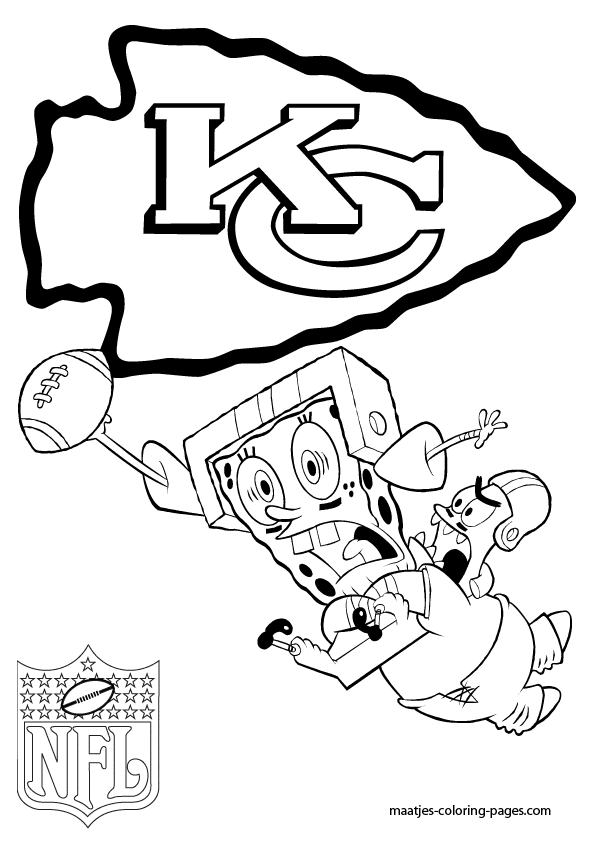Logo kansas city chiefs coloring page