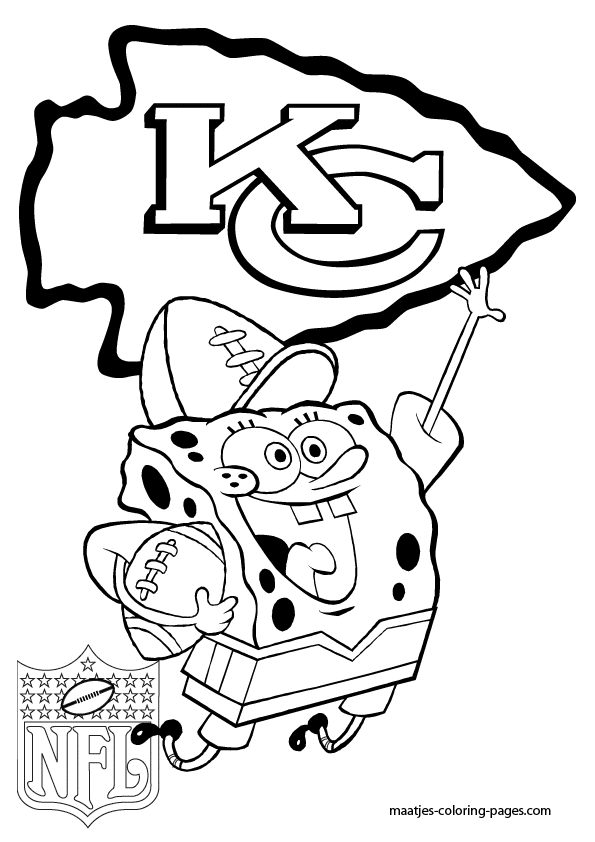 Logo kansas city chiefs coloring page