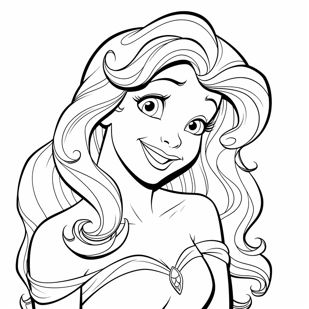 The little mermaid coloring pages for princess ariel fans
