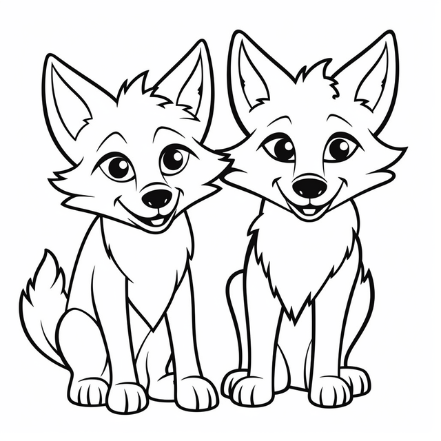 Cute cartoon fox coloring page free printable coloring pages of cartoons and cats outline sketch drawing vector cat drawing car drawing cartoon drawing png and vector with transparent background for free download