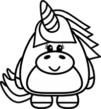 Free printable unirn template