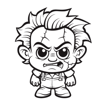 Scary face vector art png images free download on
