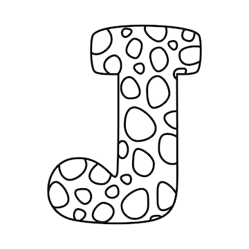 Premium vector alphabet coloring page book for children hand drawn vector alphabet letters sign doodle font set vector illustration