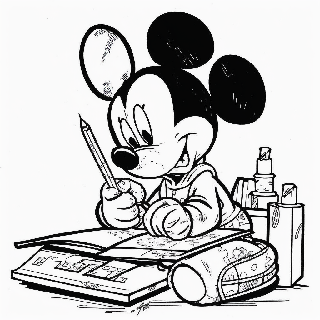Mickey mouse coloring book for children years old coloring pages