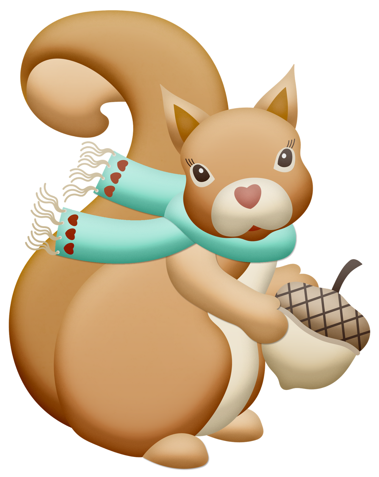 Set invierno clip t squirrel clipt squirrel
