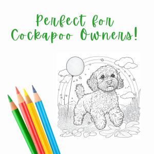 Cockapoo colors a relaxing coloring book for adults vividy designs books