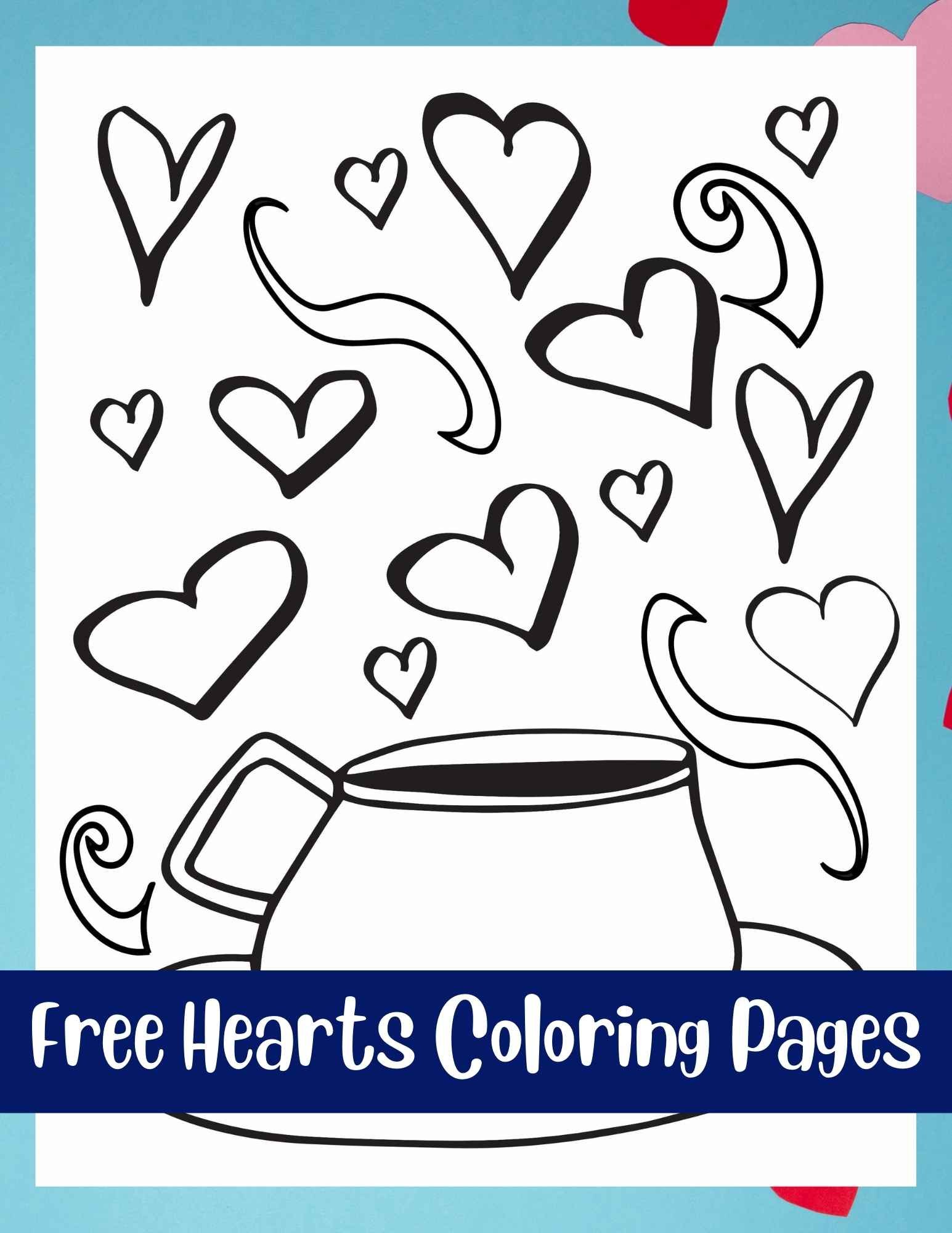 Free heart coloring pages â stevie doodles