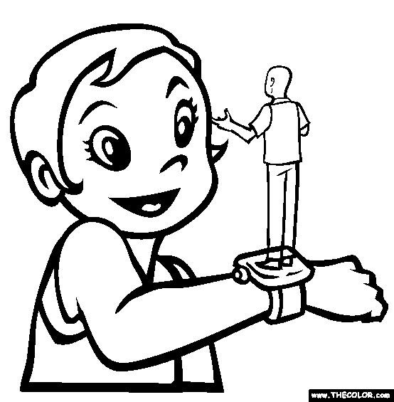 Holographic counication online coloring page