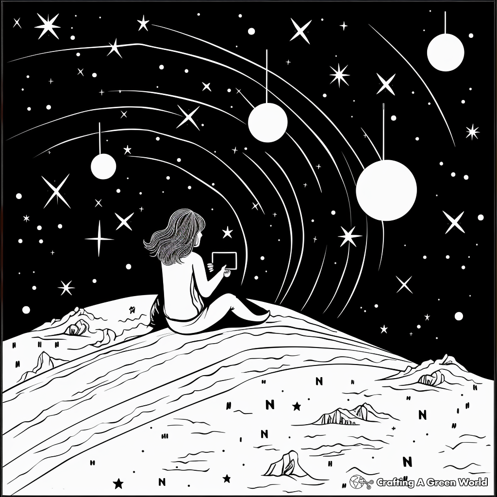 Constellations coloring pages
