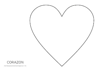 Dibujos para colorear y trazar dibujo para imprimir el corazãn
