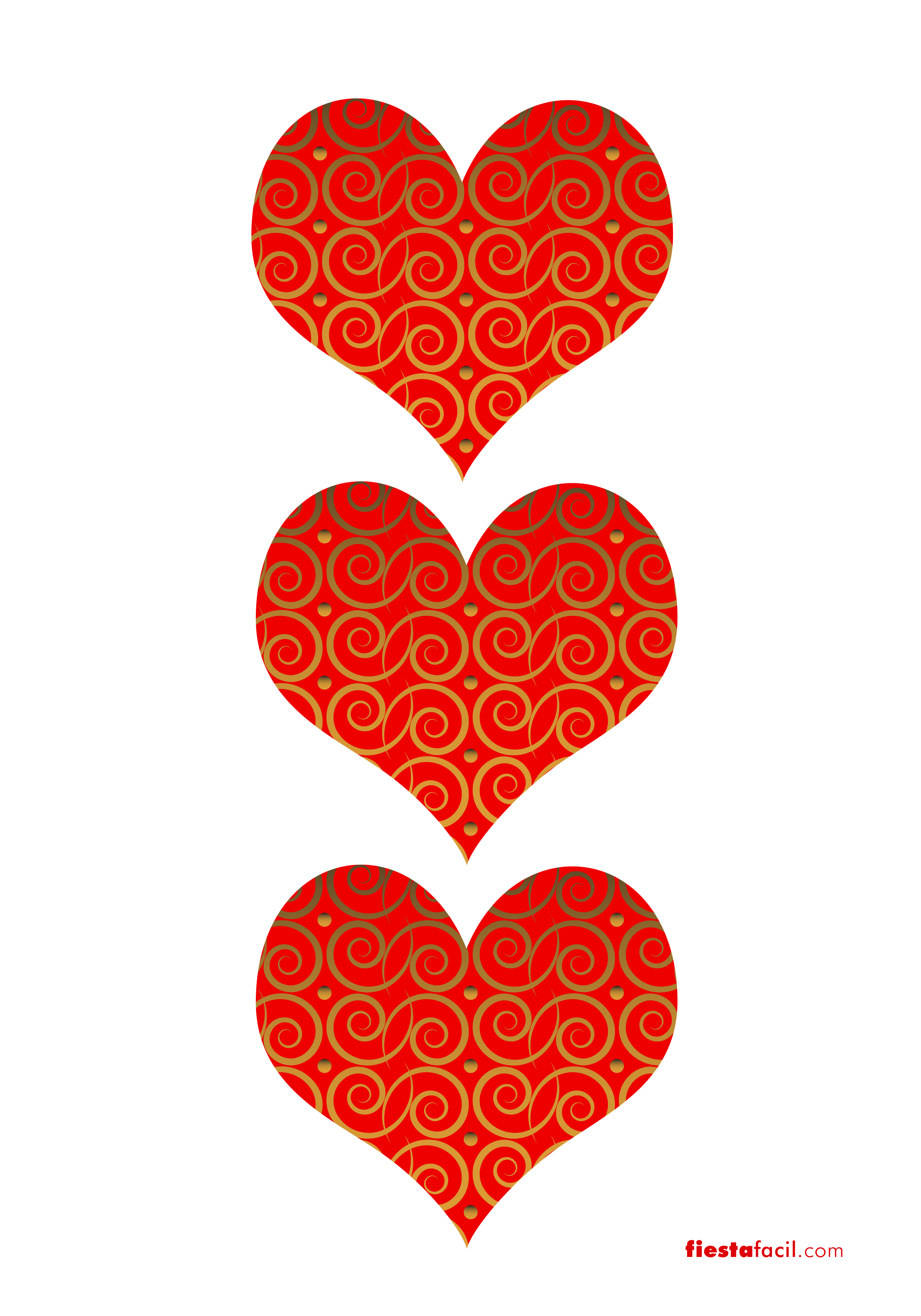 Imprimibles de corazones