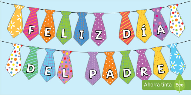 Banderines en forma de rbata para el dãa del padre