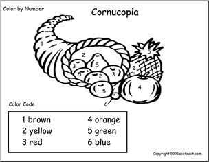 Color by number cornucopia