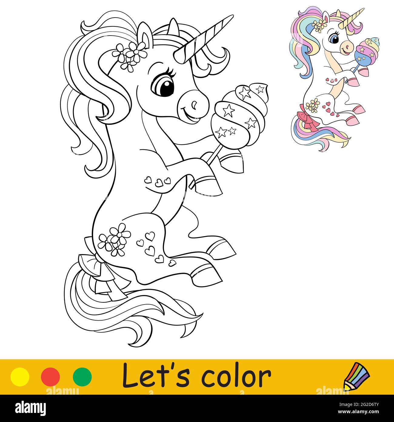 Cotton candy illustration hi