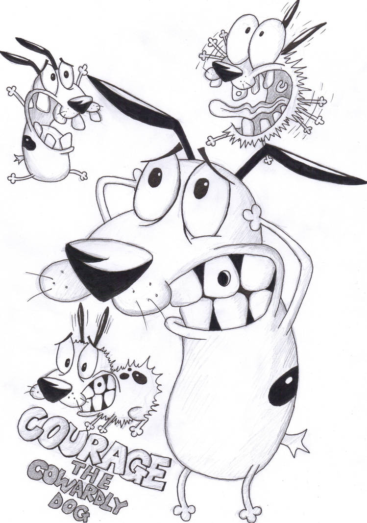 Courage the cowardly dog by corina on