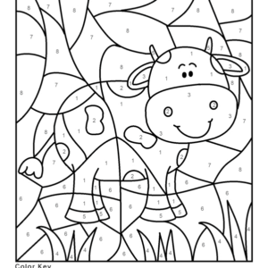 Color by number coloring pages printable for free download