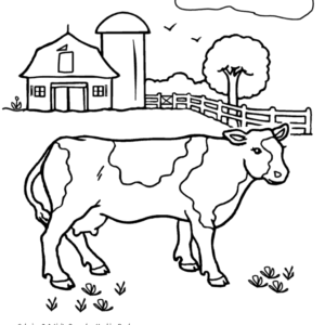 Cute cow coloring pages printable for free download