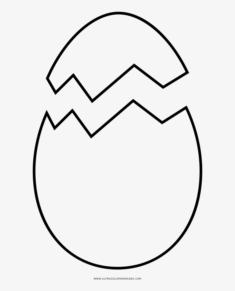 Cracked egg coloring page