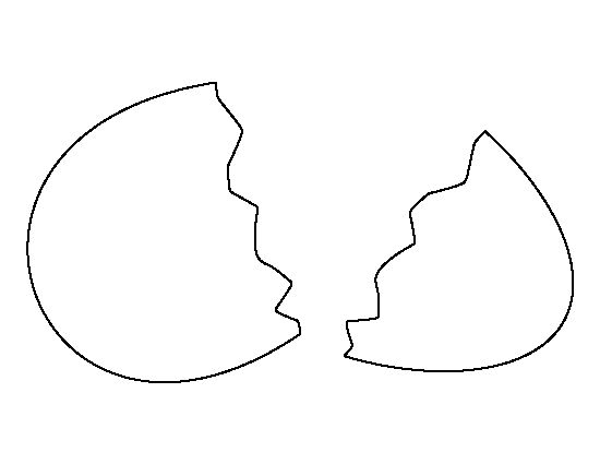 Printable broken egg template egg template easter egg template broken egg