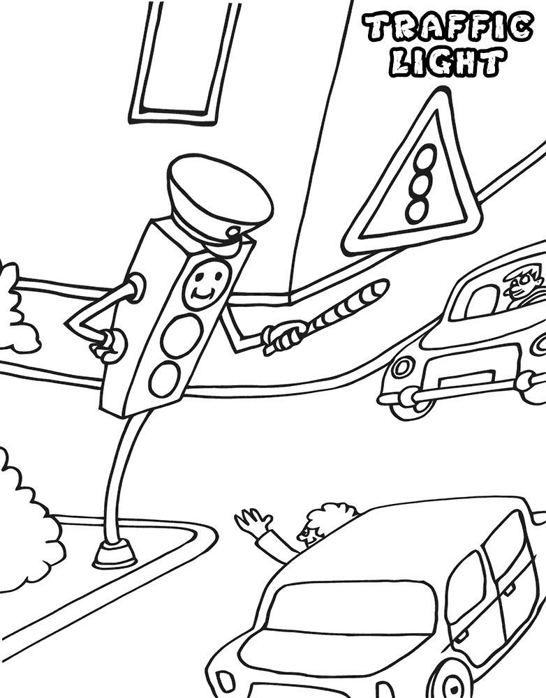 Traffic light coloring pages by coloringpageswk on