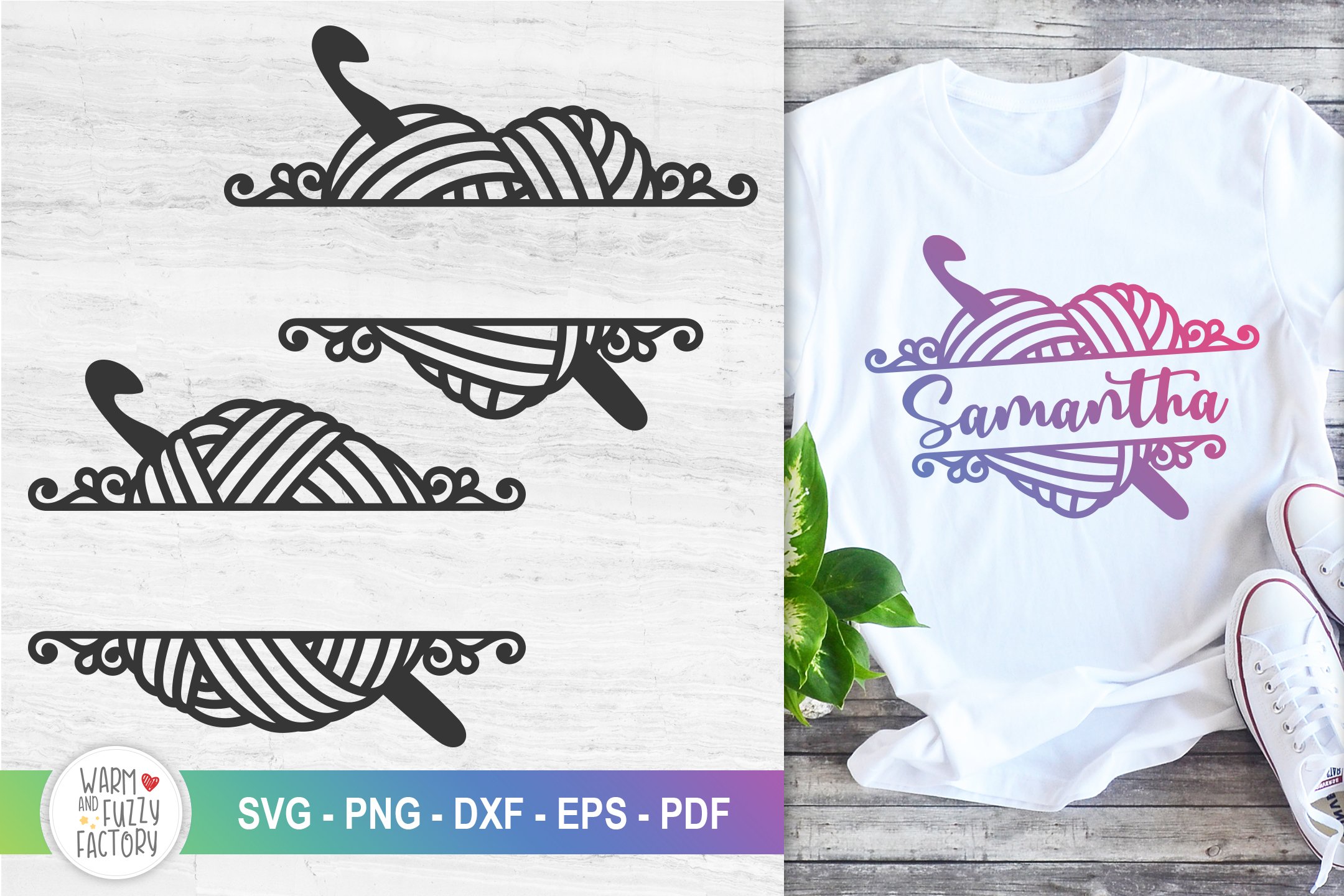 Crochet svg cut file for cricut and silhouette