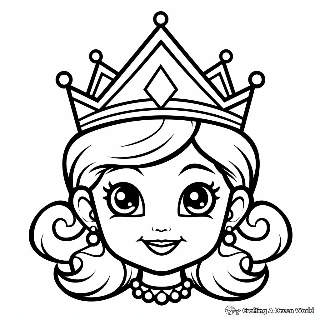 Crown coloring pages