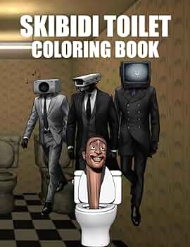 Skibidi toilet coloring book encourage creativity with one sided jumbo cameraman coloring pag for kids children teens adults gordon gregory hj libros
