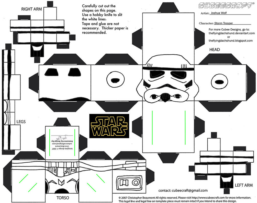 Sw storm trooper cubee by theflyingdachshund on