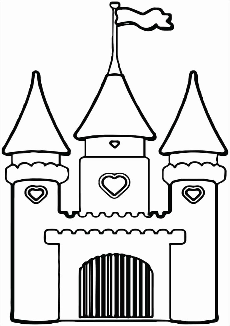 Free easy to print castle coloring pages castle coloring page disney coloring pages princess coloring pages