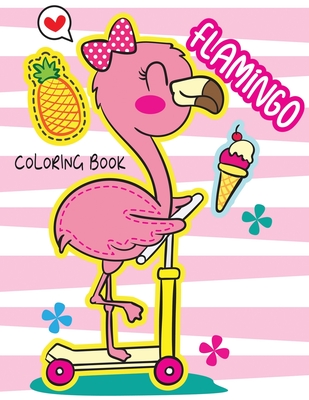 Flamingo coloring book a collection of amazing flamingo set designs for kids boys and girls paperback buxton village books